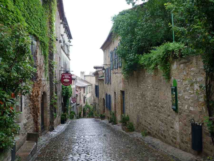 cordes, sur, ciel, tarn